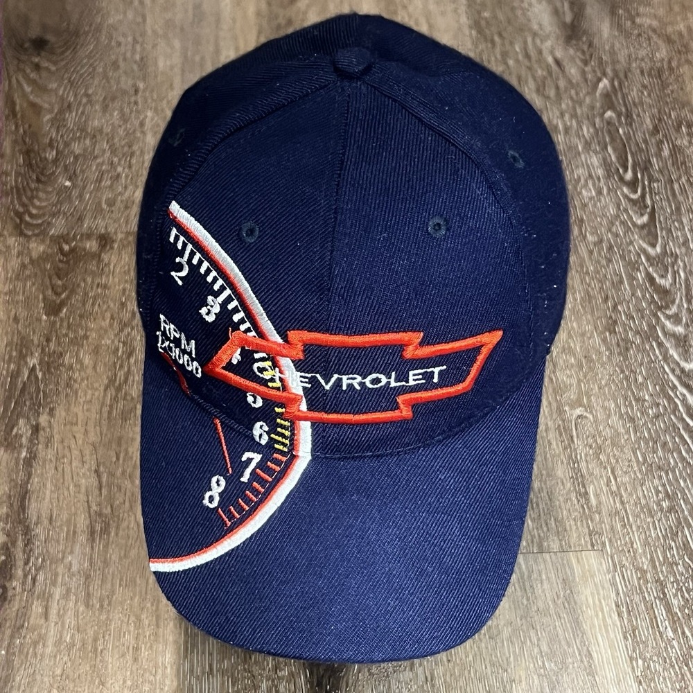 Chevrolet Hat‎ Blue Baseball Cap Red Racing F1 Nascar Truck Car Mechanic